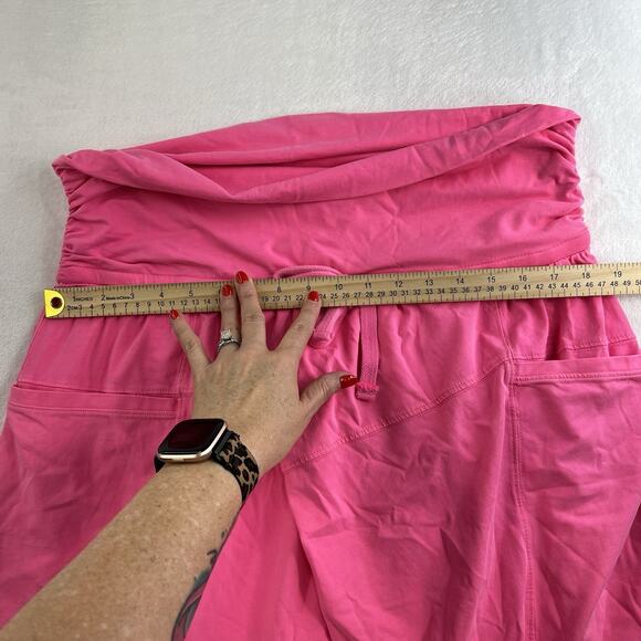 Free People FP Movement XL Hot Shot Sport Pants Hot Neon Pink Slouchy Oversized - Picture 14 of 16